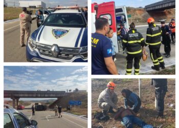 Esposo e grávida caem com carro de viaduto em Cachoeiro/ES e são salvos pela GCM (VÍDEO)