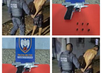 Homem é preso ao tentar matar ex-companheiro de sua mãe na Beira Rio em Cachoeiro/ES